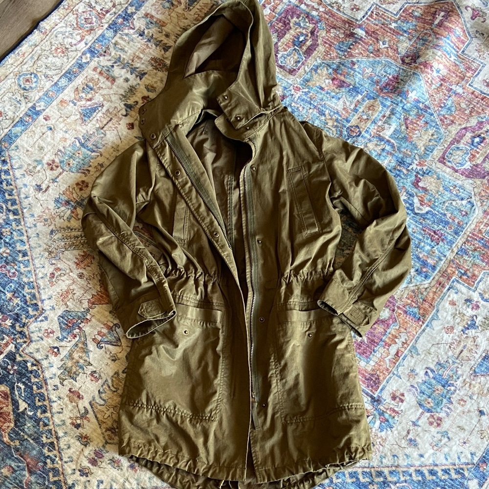 H&M Olive Green Hooded Jacket